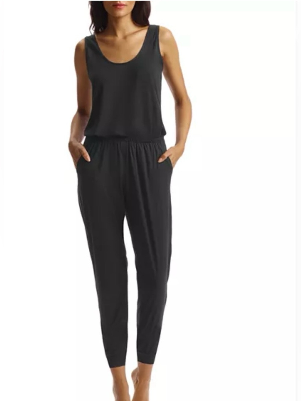 Lush Black Sleeveless Jumpsuit
